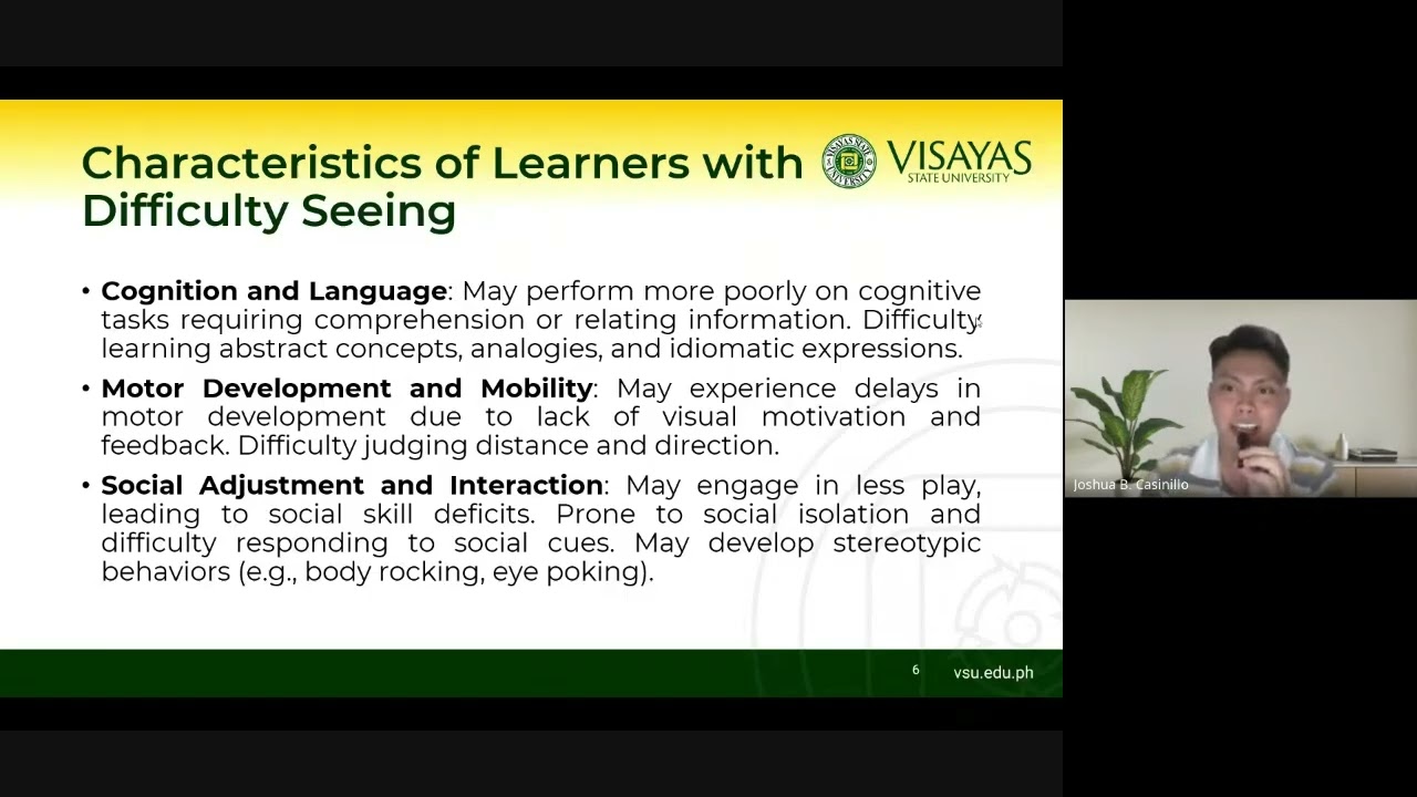 Learners with Difficulty Seeing
