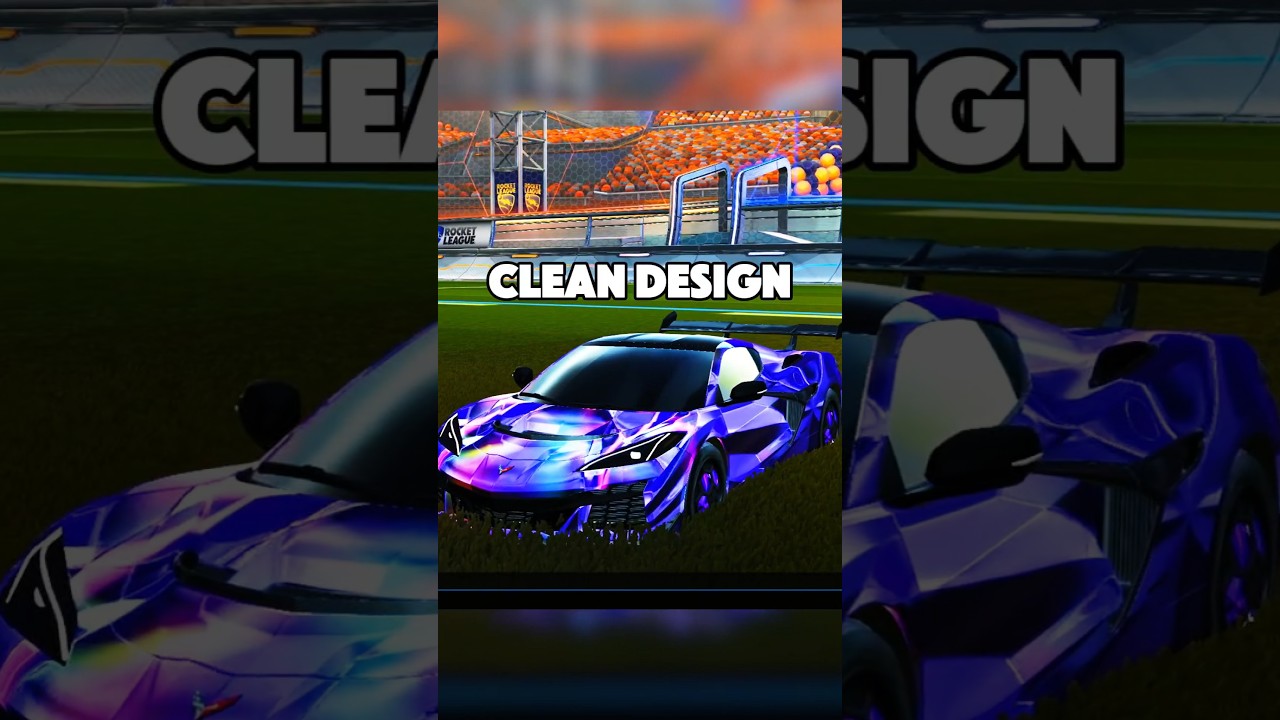CLEANEST CHEVROLET CORVETTE DESIGNS IN ROCKET LEAGUE 🔥 #shorts