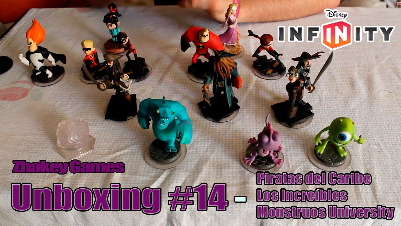 Unboxing #14 - Disney Infinity 1.0 - Todos Los Increíbles, Piratas del caribe y Monstruos University
