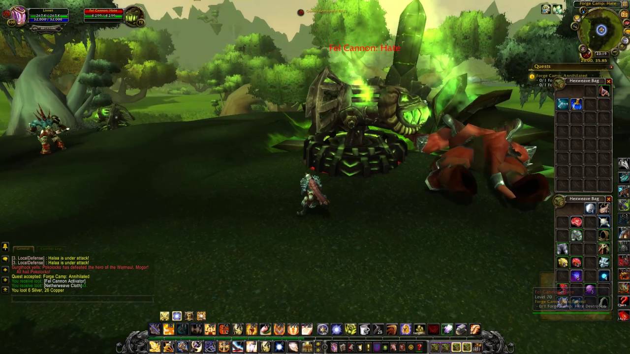 Forge Camp Annihilated Quest ID 10011 Playthrough Nagrand