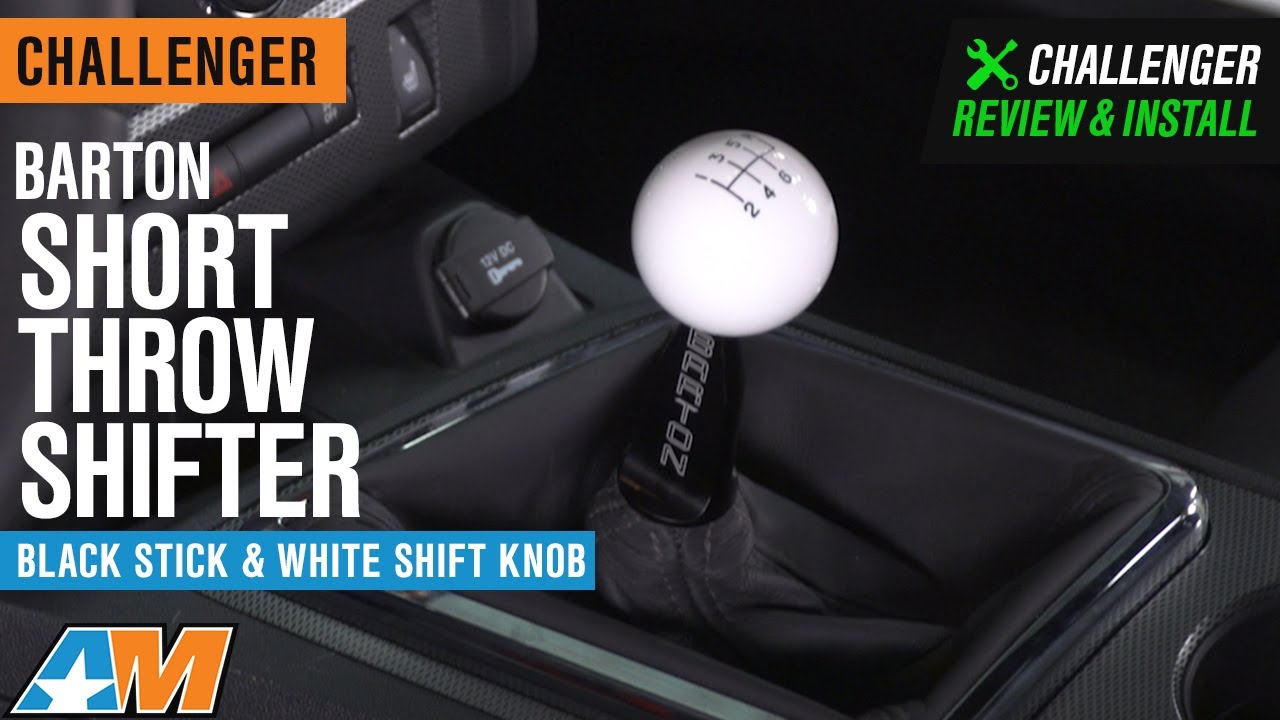 2009-2020 Challenger V8 Hemi Barton Short Throw Shifter w/ White Shift Knob Review & Install
