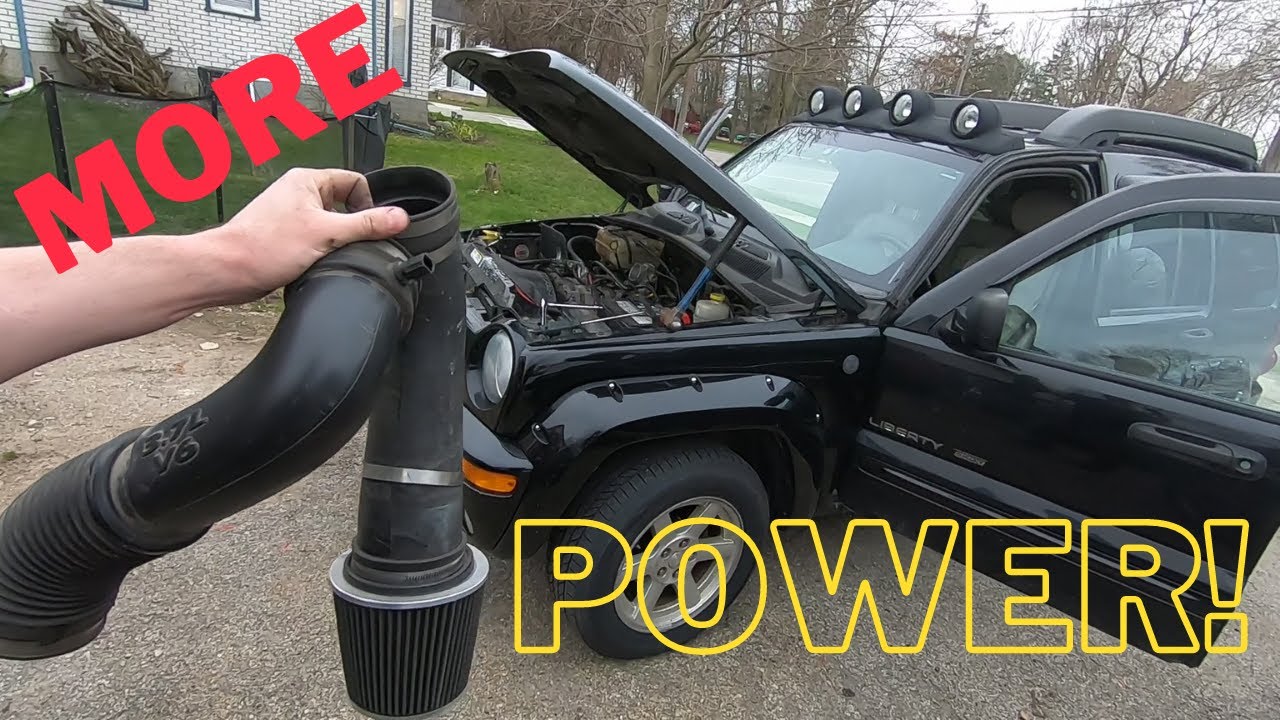 Jeep Liberty 3.7L  Air Intake Installation K&N Performance mods.  Pt.1 K&N air filter.