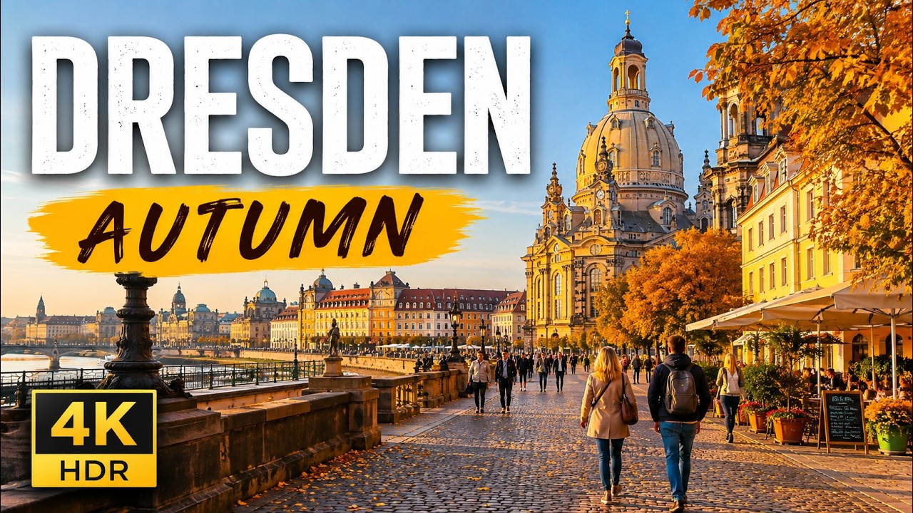 DRESDEN in AUTUMN | 4K HDR Walking Tour of Historic Dresden