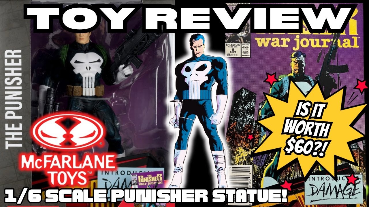 TOY REVIEW | Punisher 1/6 Statue By McFarlane! Is It Worth $60.... #toys #review #punisher #marvel