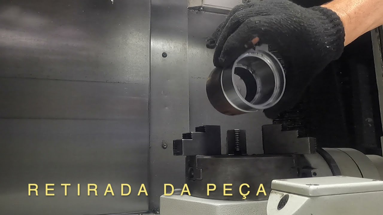Prepara&ccedil;&atilde;o do Torno CNC - LabUsig - Usinagem em Duas fixa&ccedil;&otilde;es