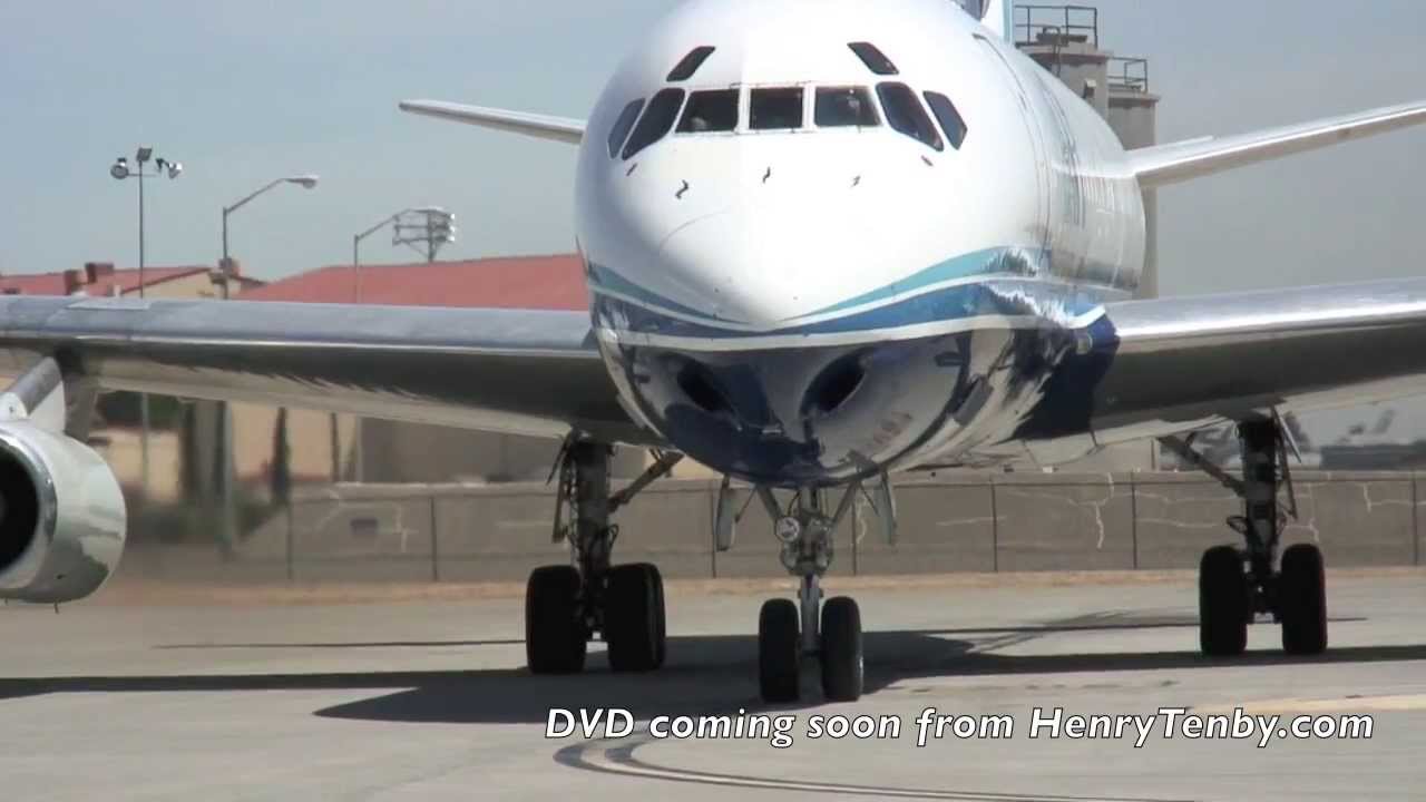 Последнее прибытие и отправление самолёта ATI DC-8-62 N799AL на авиабазу Трэвис 12 мая 2013 г.