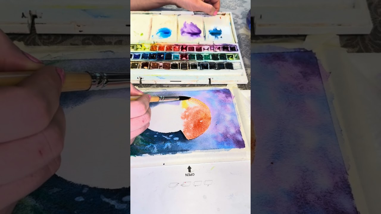 🍄 Painting a Mushroom with Watercolor | Calm & Cozy Art Process