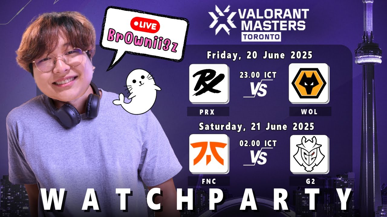 PRX vs. WOL | G2 vs. FNC - VALORANT Masters Toronto - Playoffs #VCTWatchParty #MastersCostream