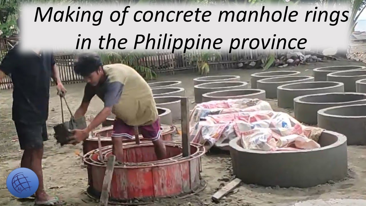 Handmade manhole rings in Philippine Village