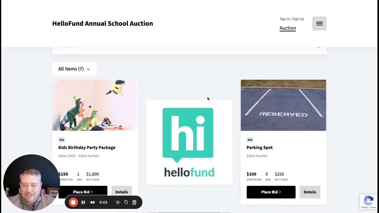 HelloFund Online Auction DIY