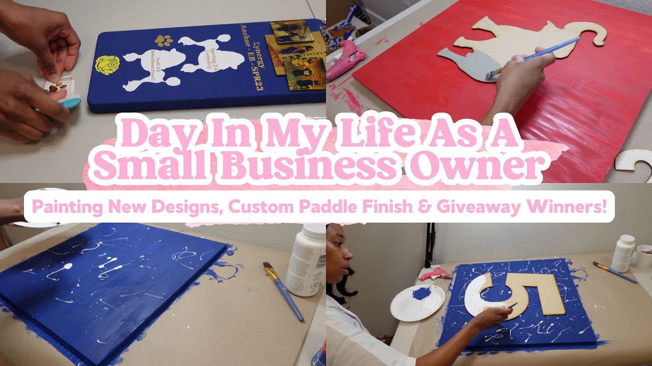 Productive Day in the Life of a Small Business Owner: So Excited For These Giveaway Designs 🤗