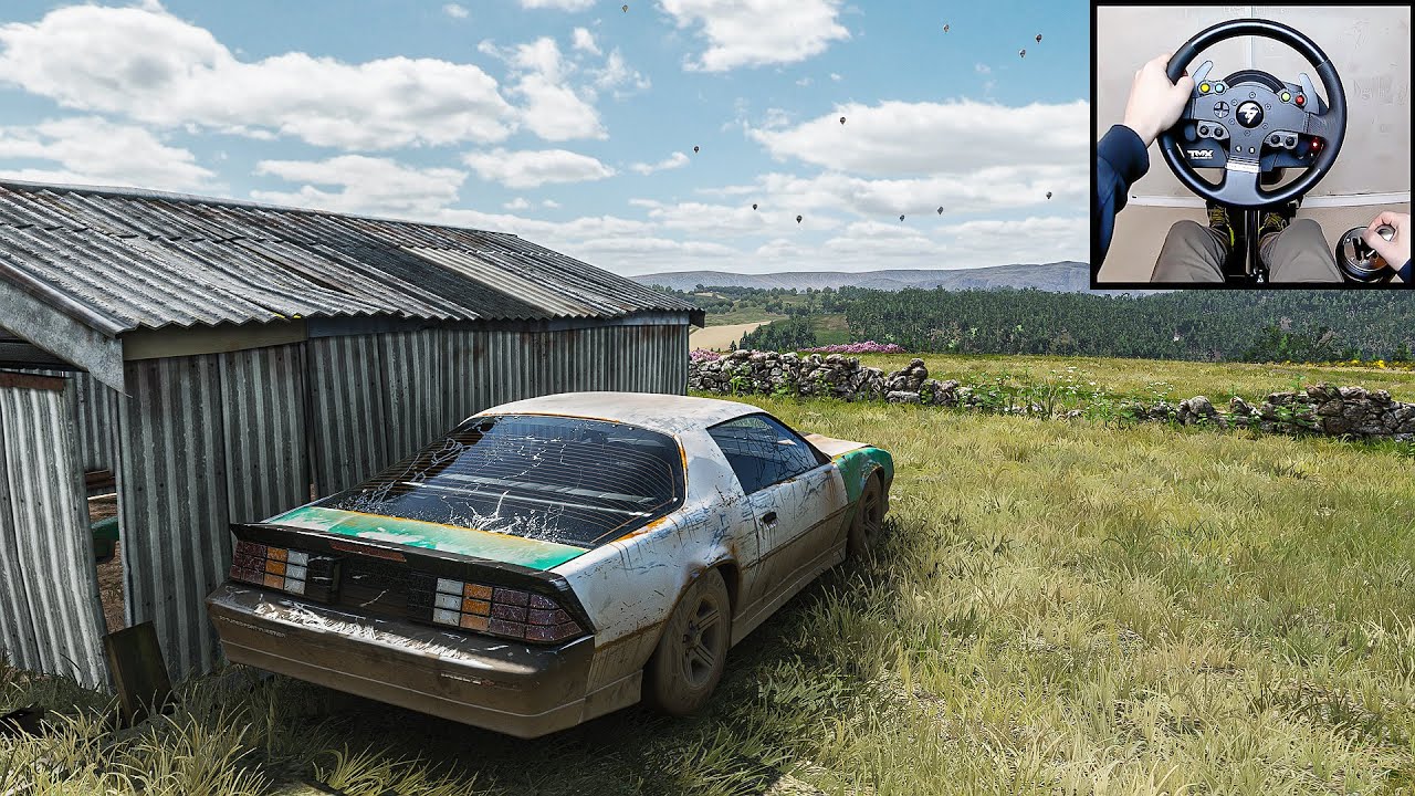 Forza Horizon 4 | Rebuilding Chevrolet Camaro IROC-Z | Steering Wheel + Shifter | GamePlay