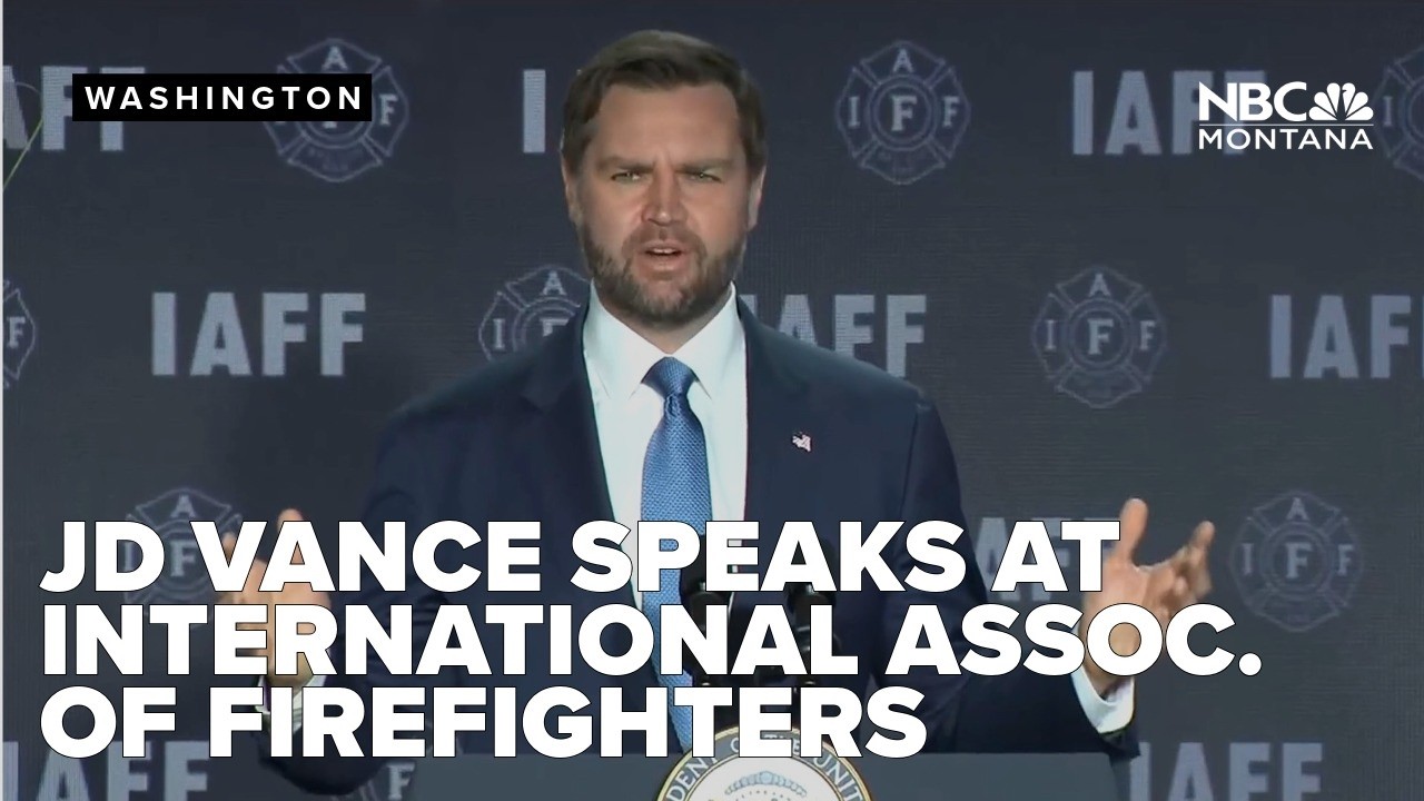 JD Vance's full remarks to the International Association of Firefighters on Monday