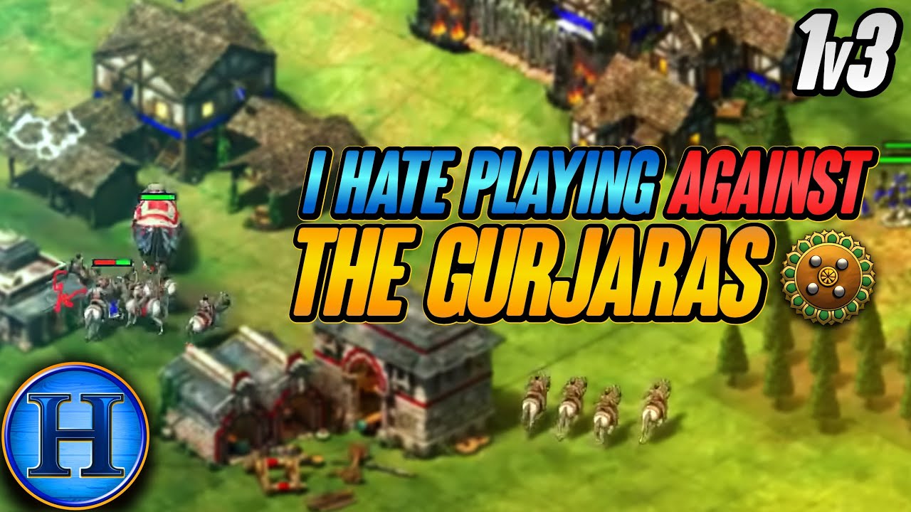 I Swear Gurjaras Is The Most ANNOYING Civilization | 1v3 AoE2