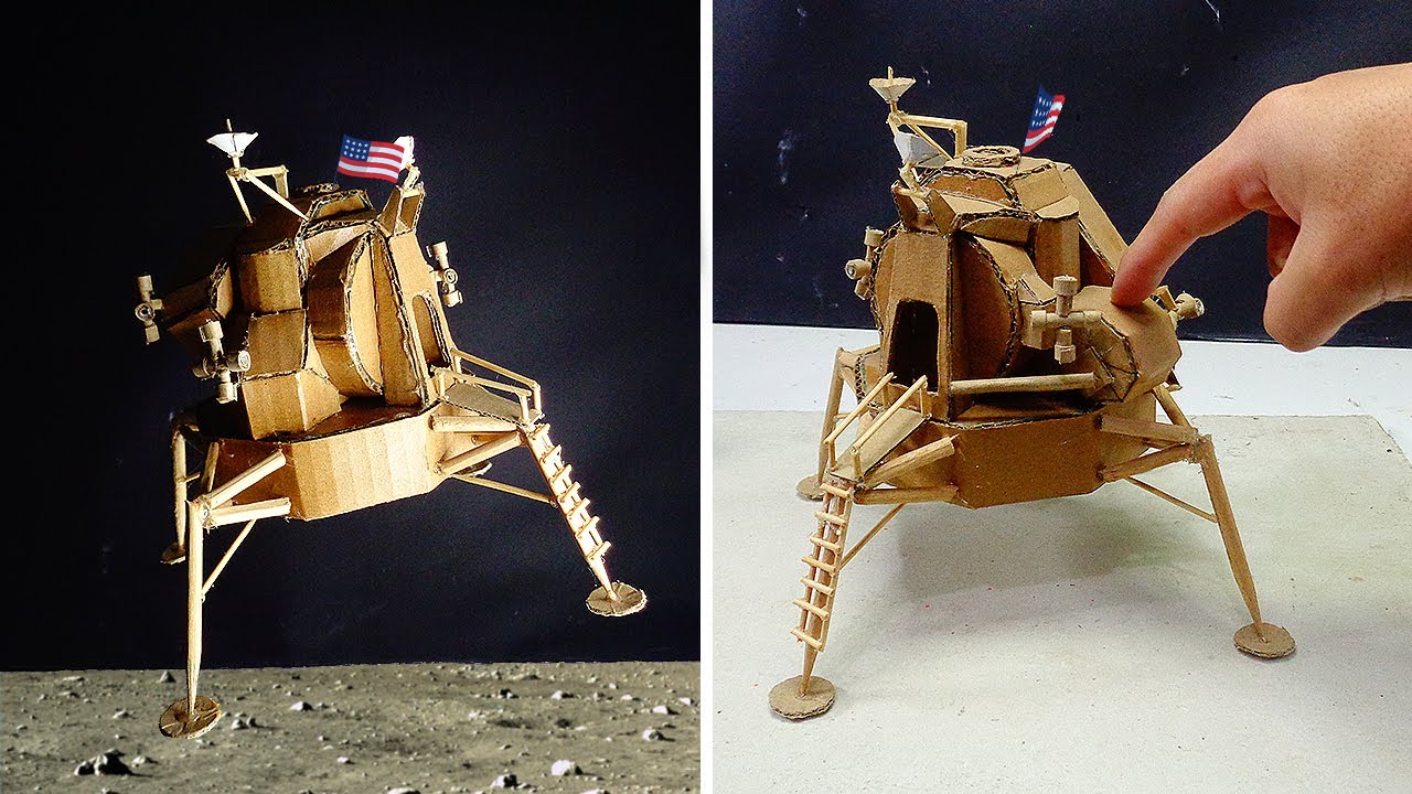 Como hacer al MODULO LUNAR |misión APOLLO 11- 100% CARTON