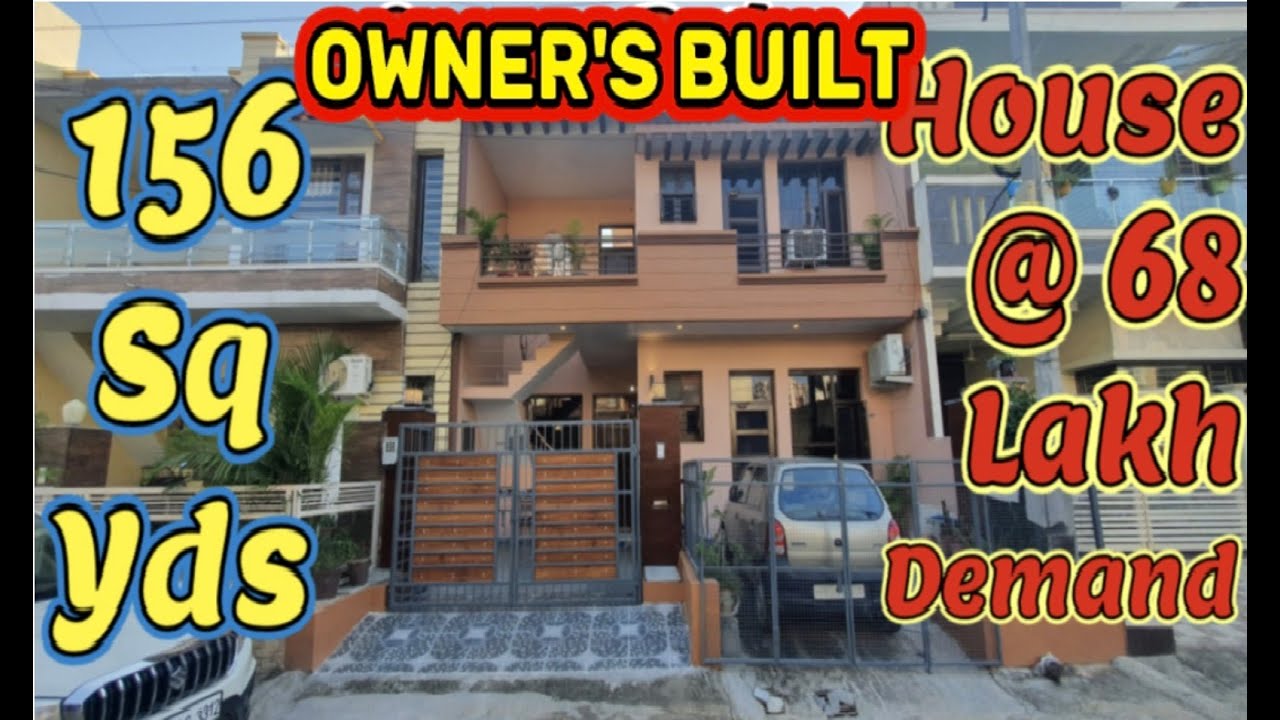 Owner's Built 156 Sq Yds House @ 68 Lakh (27' &times; 52') Sunny Enclave Sector 125, Mohali.