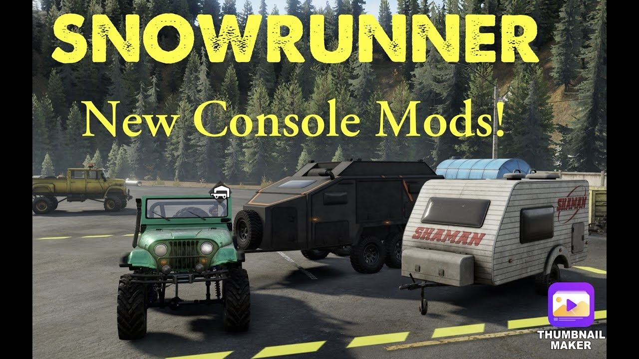 SnowRunner New iX-5 and Poghrims Caravan Pack Console Mods