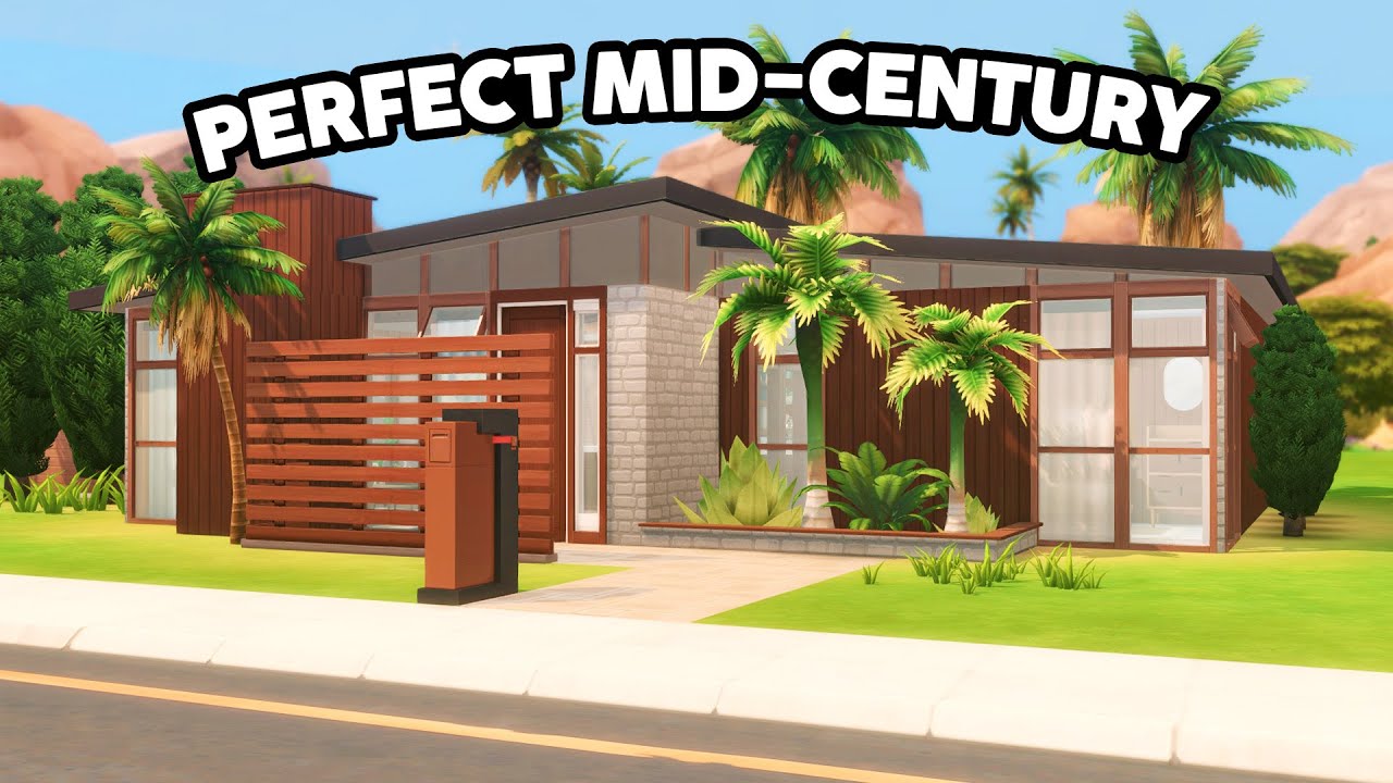 Perfect Mid-Century Modern // The Sims 4 Speed Build