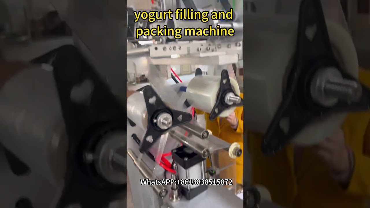 Yogurt filling and packing machine | Yogurt cup packing machine for packaging yogurt, nuts