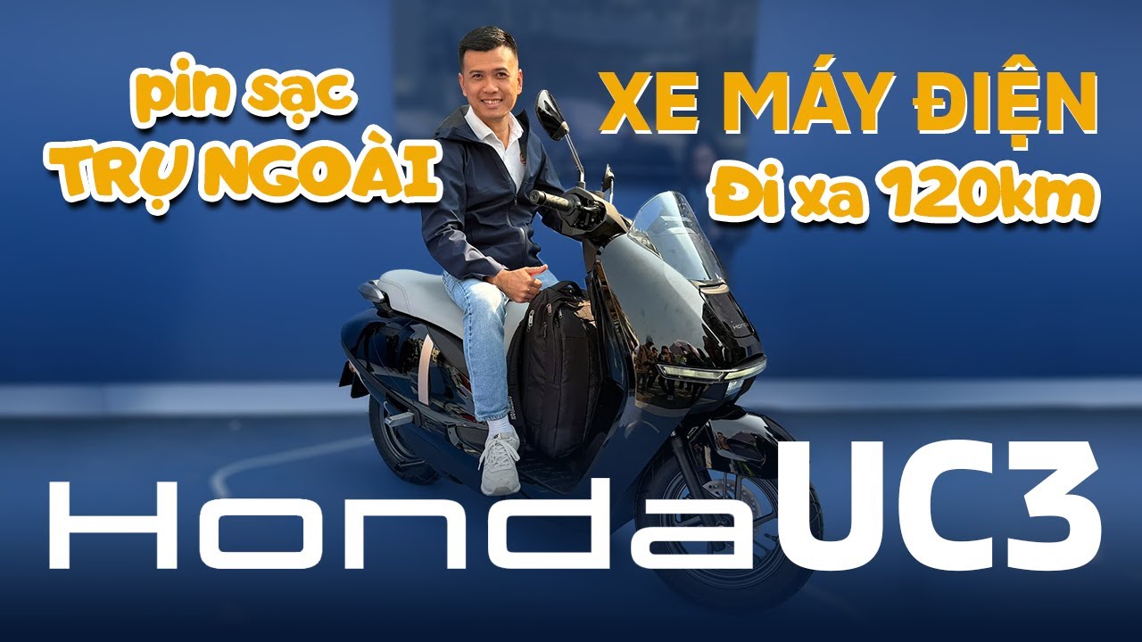 Xe máy điện Honda UC3 vừa ra mắt có thể đi xa 120km