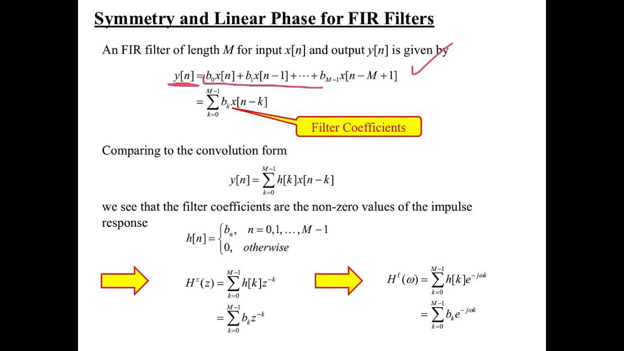 EEO303 Note Set #28 Linear Phase and Symmetry