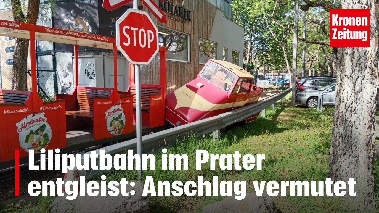 Liliputbahn im Prater entgleist: Anschlag vermutet | krone.tv NEWS