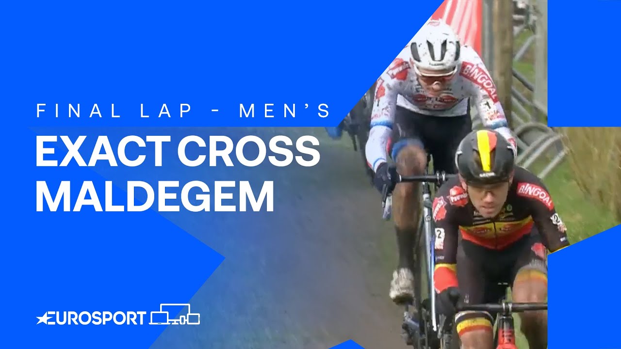 Ronhaar Crashes On Final Lap 🤯🏁 | Exact Cross Maldegem 2024 Men's Race | Eurosport Cycling