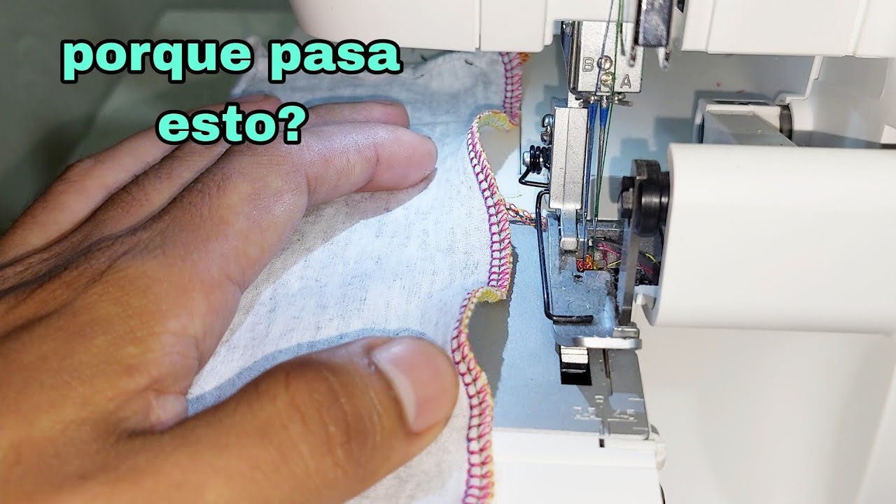porque la maquina de coser estira o arruga la tela ajuste del diferencial.