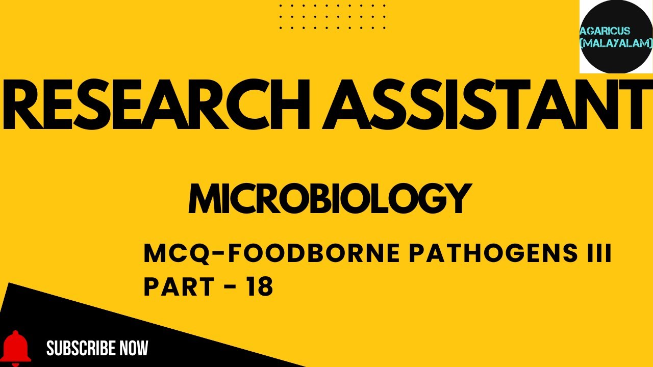 RESEARCH ASSISTANT -Microbiology in Ayurveda | MCQ