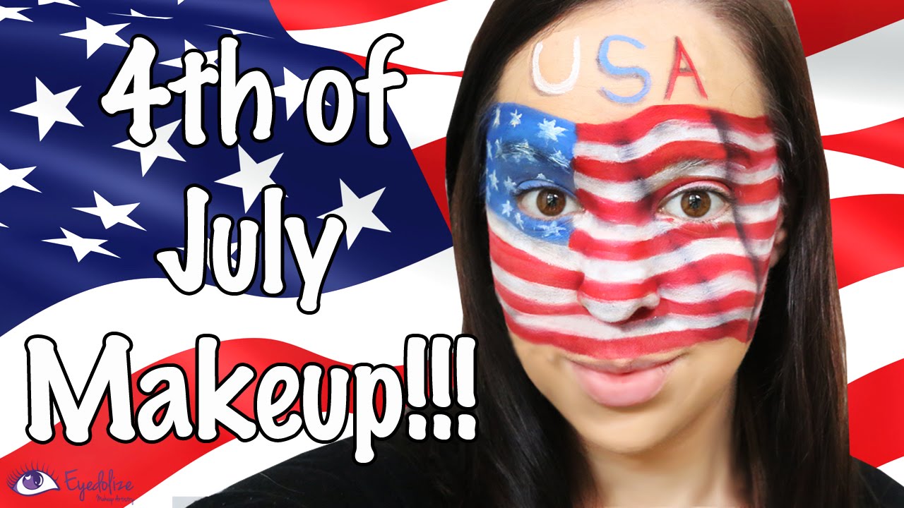 4th of July Makeup Face Paint for the Extremely Patriotic! by EyedolizeMakeup