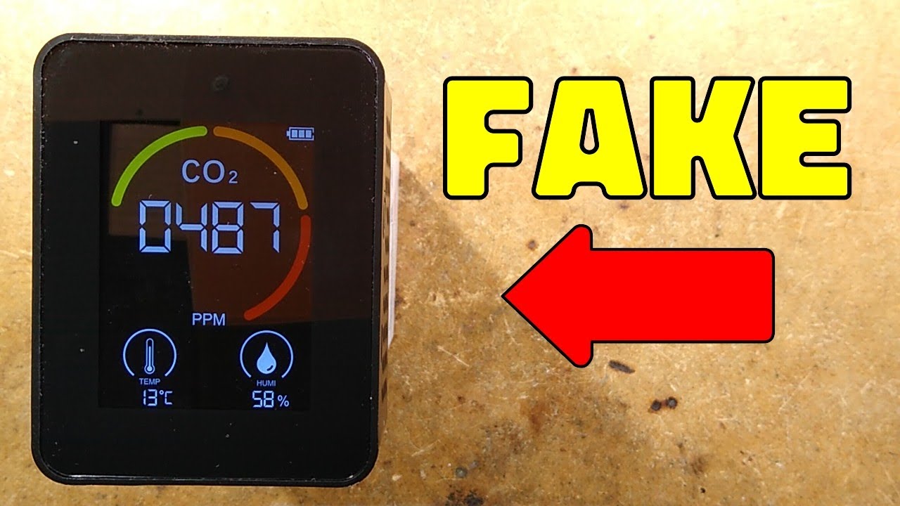 Fake CO2 monitor (party detector) with schematic