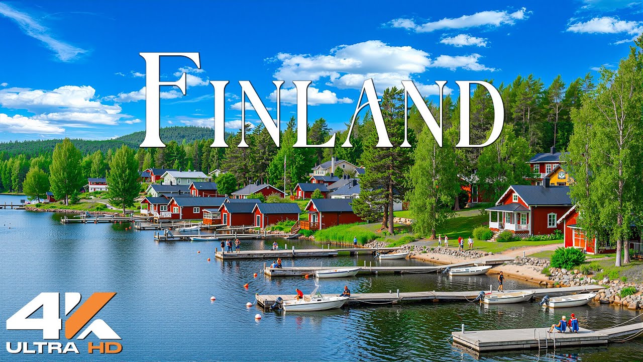 Finland 4K | Snowy Wilderness, Northern Lights & Serene Lakes – 4K Video