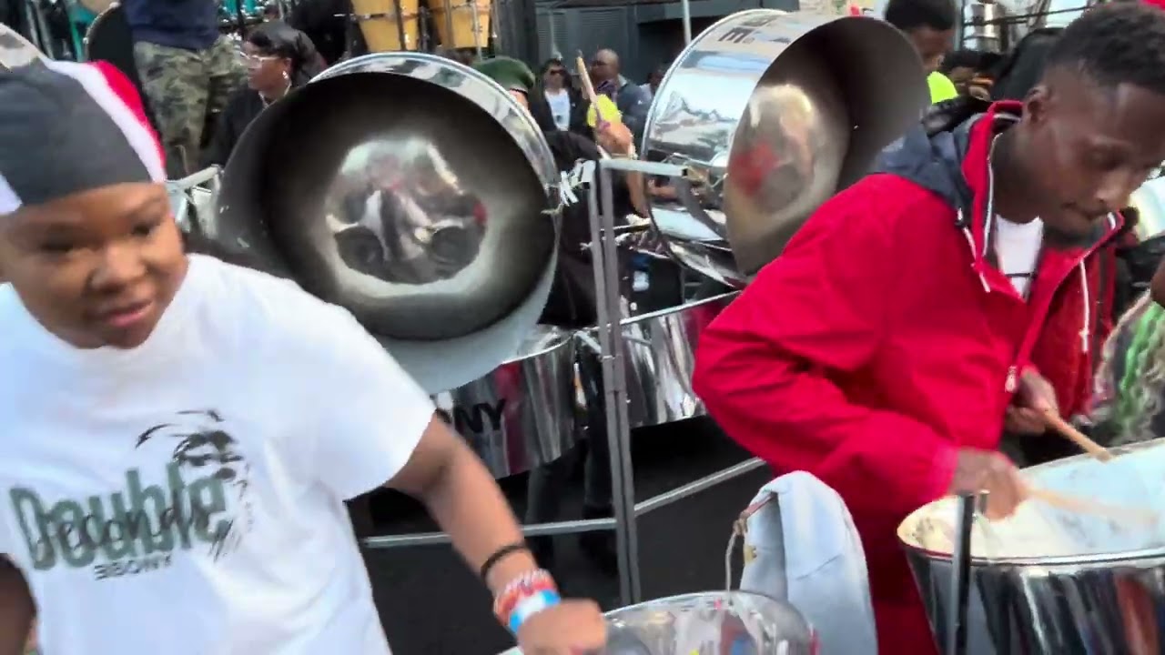 2024 UK Panorama - Ebony Steelband - How Ah Livin' (rehearsing on the drag)