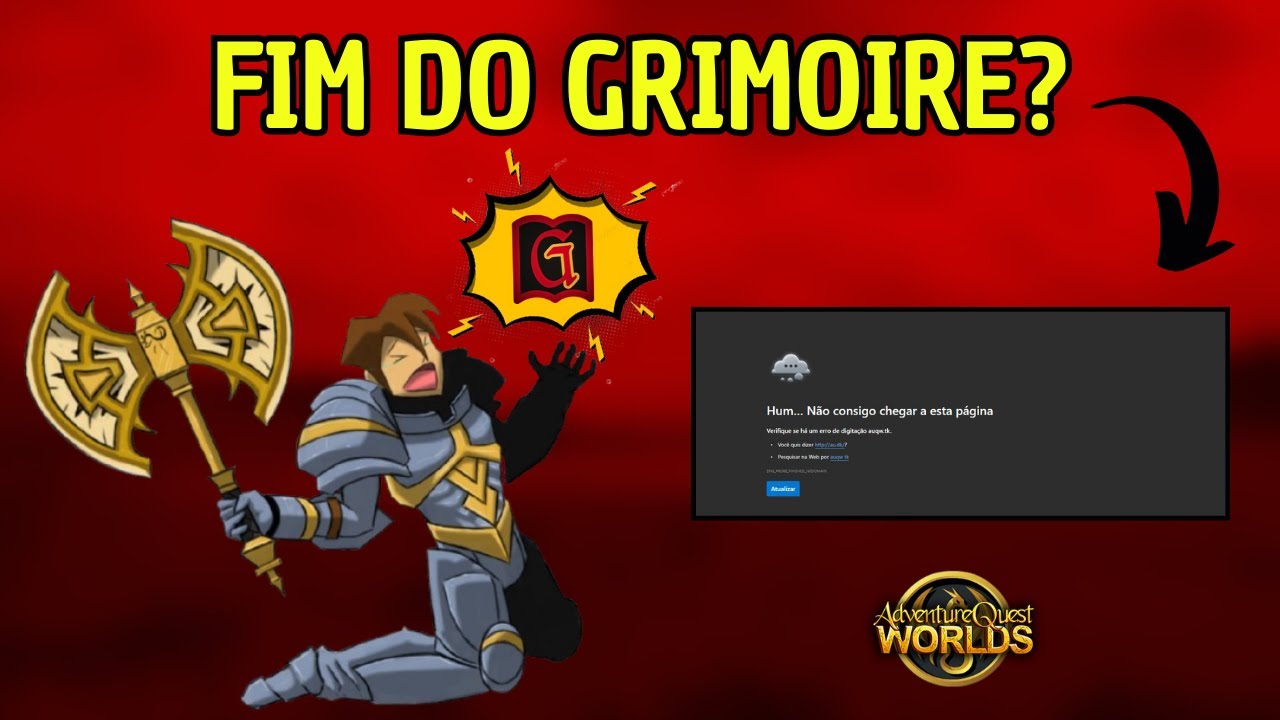 O QUE ACONTECEU COM O SITE DO BOT GRIMOIRE?