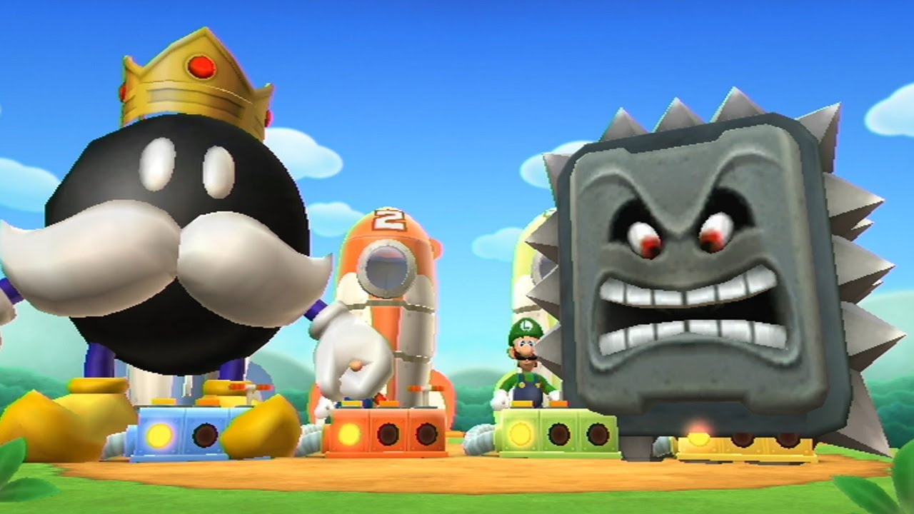 Mario Party 9 - Minigames (King Bob-omb Gameplay)
