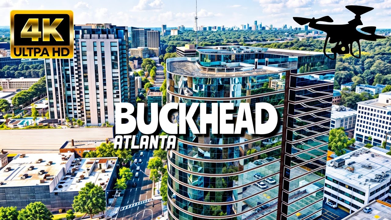 Buckhead, Atlanta In 4K By Drone - Amazing View Of Buckhead, Atlanta