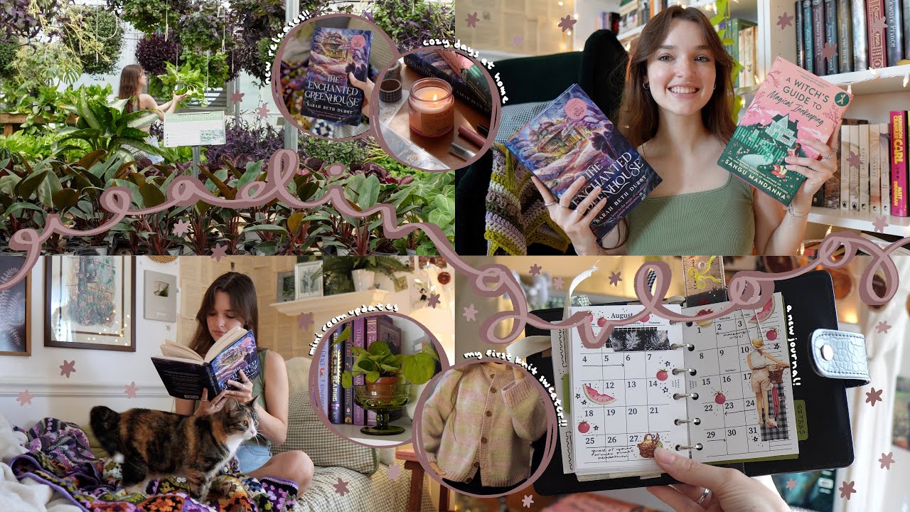READING VLOG | two new fantasy releases, a new journal + finishing my first knit cardigan