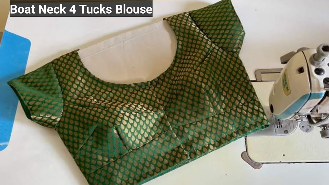 Four Tucks Blouse Cutting and Stitching | Astar Wale Blouse ki Cutting and Stitching