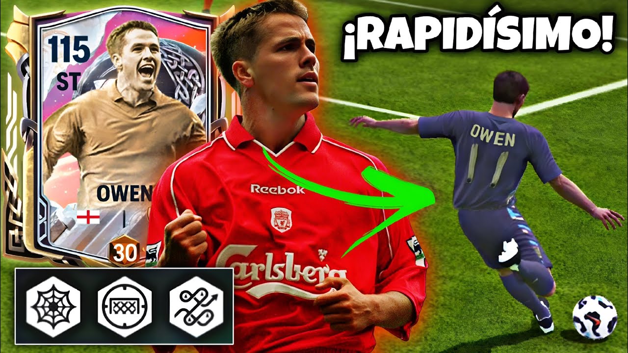 ¡LA CARTA MÁS VELOZ del FC MOBILE! ¿Vale la pena Michael OWEN 110? 👀⚡
