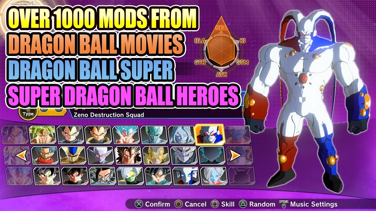 The Largest Modded Roster You Could Ever Wish For #2 - Dragon Ball Xenoverse 2 Mods