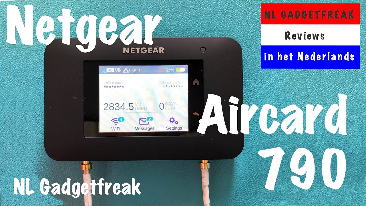 NL: Netgear Aircard 790 mifi hotspot router  - Dutch/Nederlands - NL Gadgetfreak Minireview
