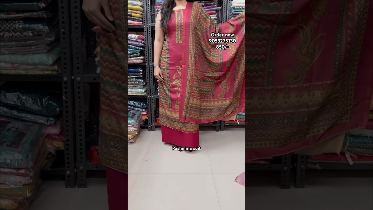 Winter suit❤️ 850/-free shipping❤️ #new #trending #fashion #pashmina #suit #latest #banarasi #fancy