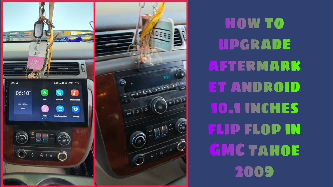 Модернизация штатной магнитолы GMC Tahoe 2009 года выпуска, головное устройство Android 10,1 дюйм...