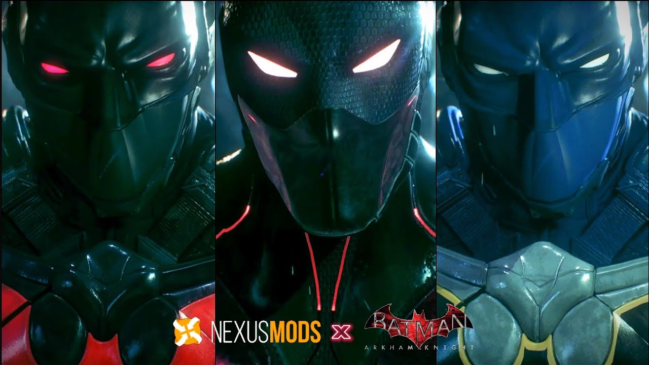 BATMAN BEYOND Mods Suit Up Scene in Arkham Knight