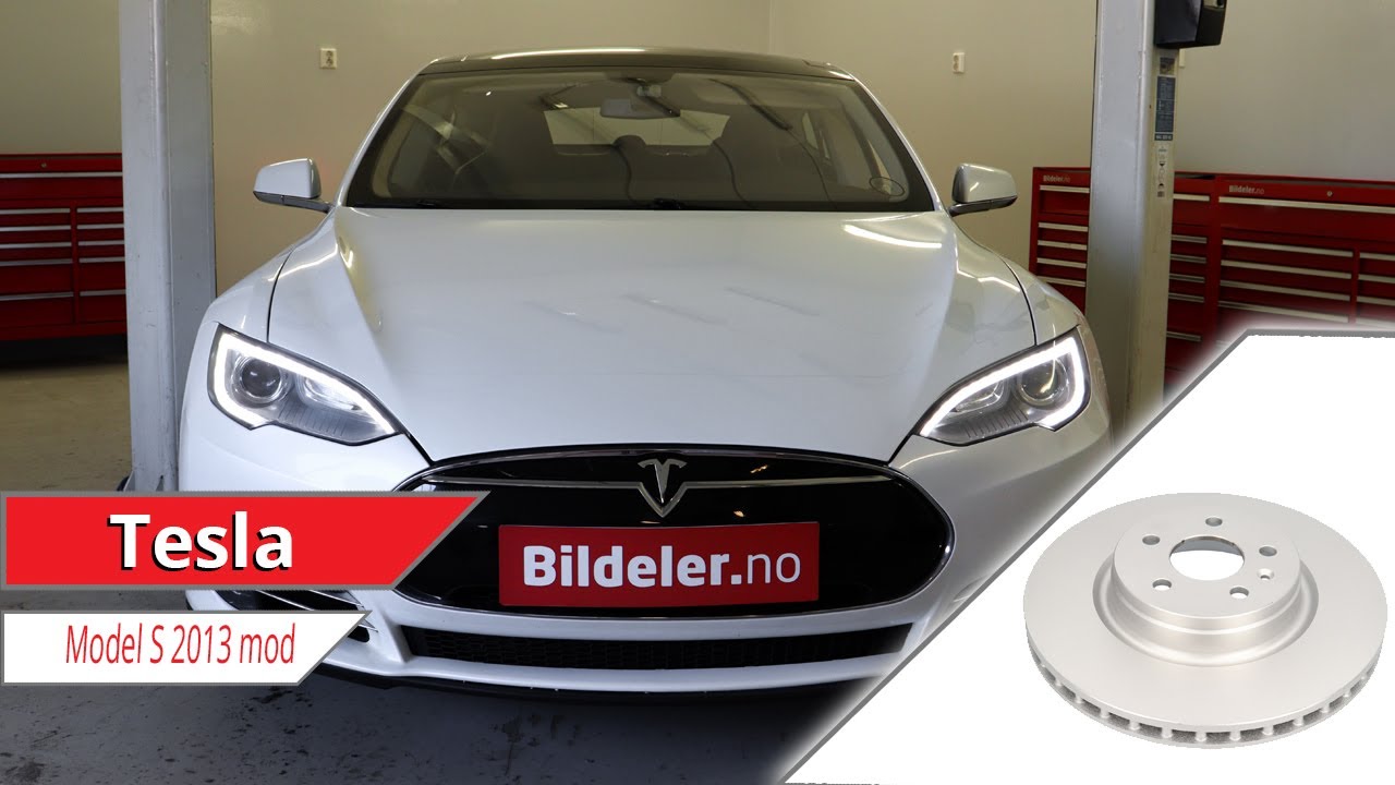 Tesla Model S: Hvordan bytte bremseskive bak - 2012 og nyere modeller