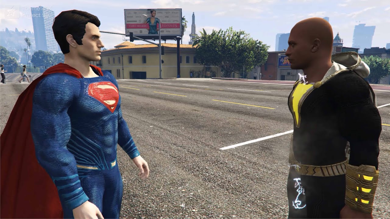 GTA 5 - Superman VS Black Adam