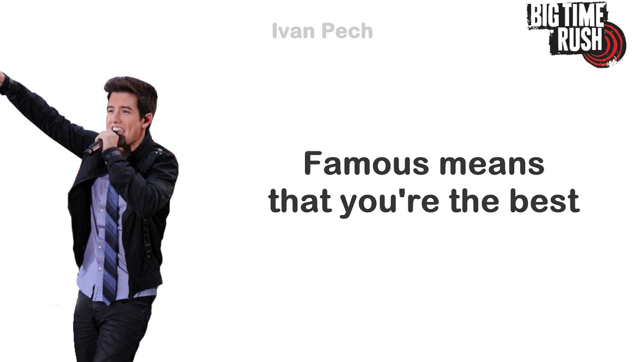 Big Time Rush - Famous (Lyrics Official)