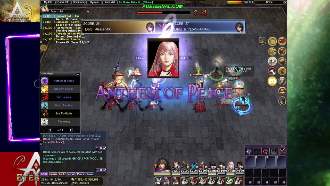 ALESSANDRO CELESTIAL H VS BASGAMING BATTLE MAGE / ATLANTICA ONLINE