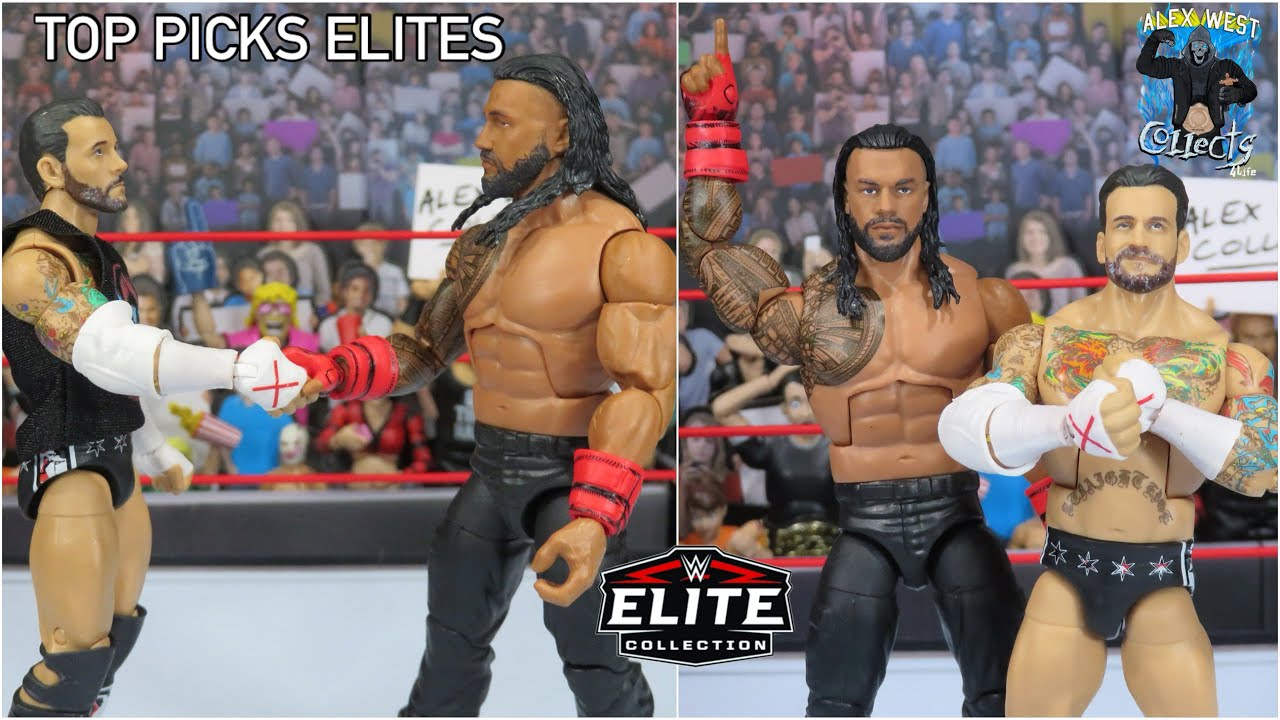 Обзор лучших бойцов WWE Mattel Elite 2026 CM Punk и Roman Reigns!