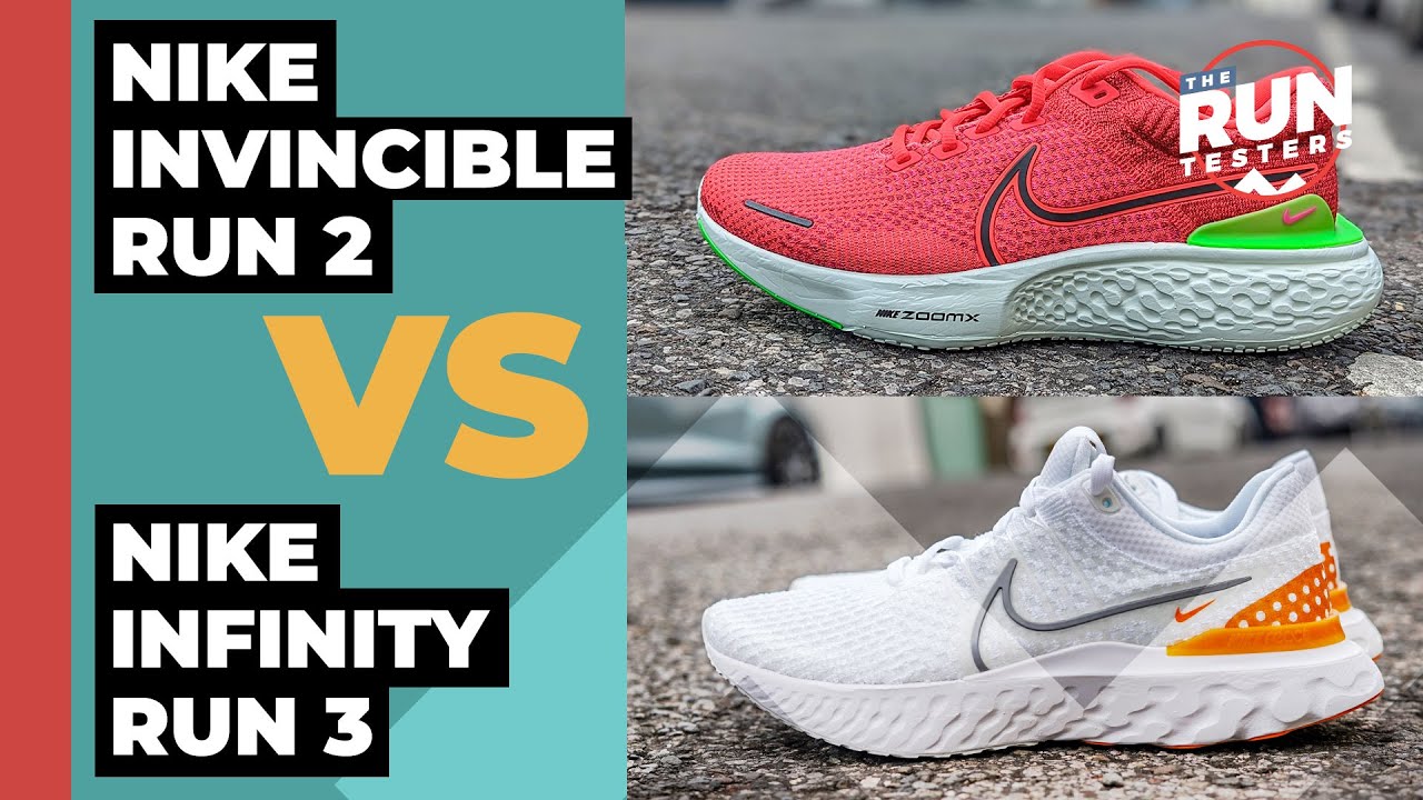 Nike Invincible Run 2 Vs Nike Infinity Run 3: Which Nike training shoe should you buy?